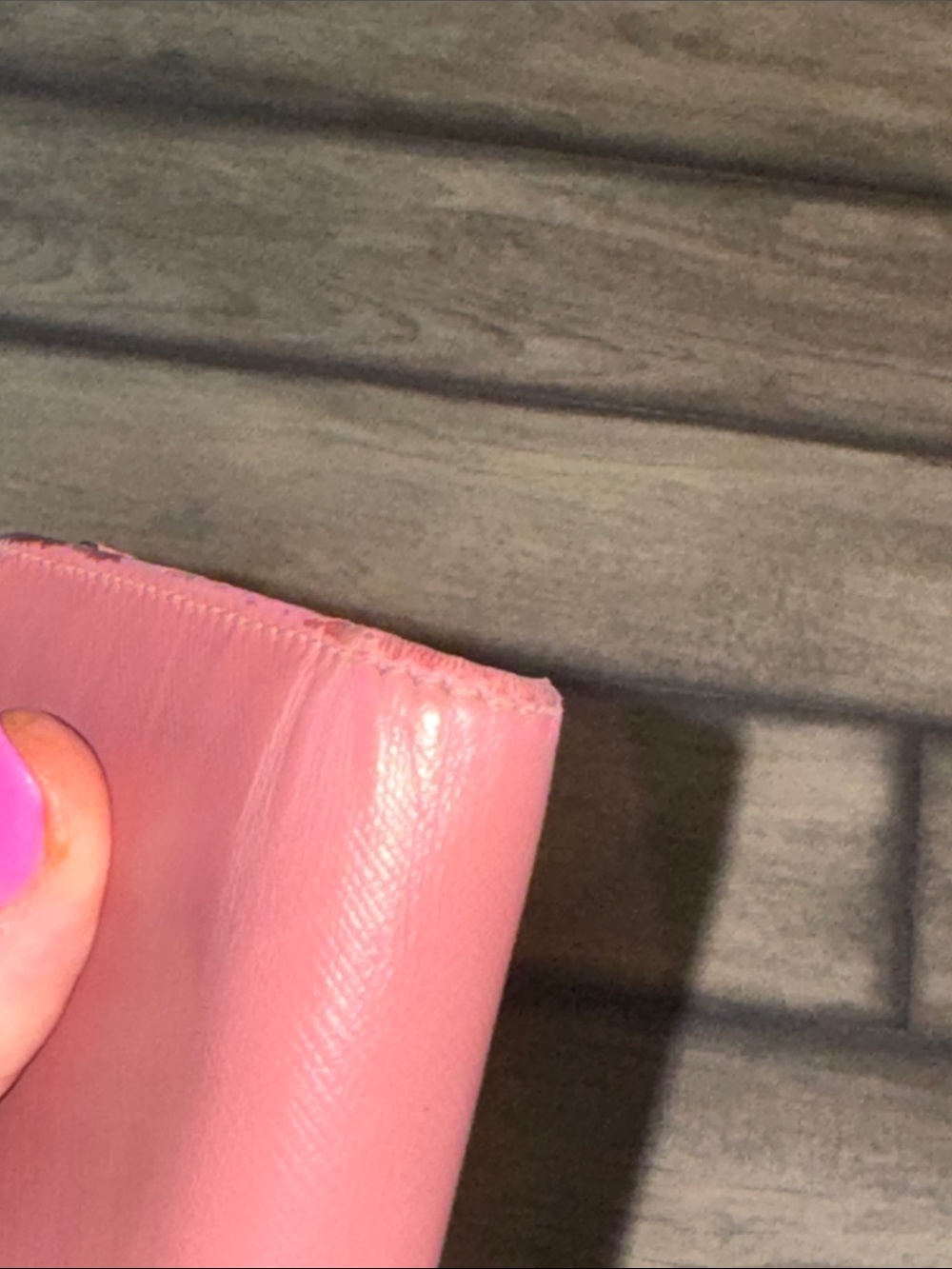 Salvatore Ferragamo Pink Leather Clutch Wallet with Gold Hardware - Picture 11 of 13
